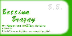 bettina brazay business card